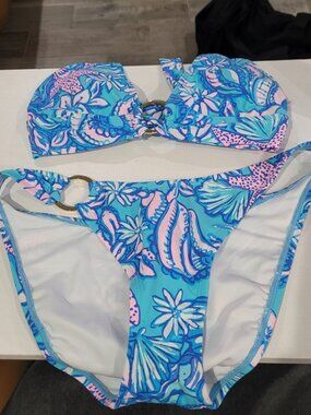 Lilly Pulitzer Halter Bikini Set Size 6 , 4